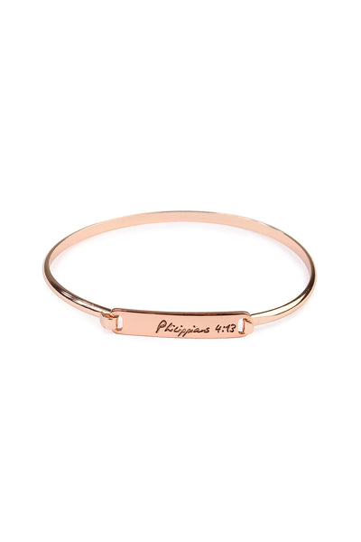 ROSE GOLD HINGE PLATE PHIL413 BRACELET