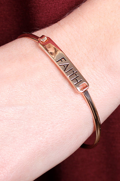 FAITH HINGE PLATE BRACELET