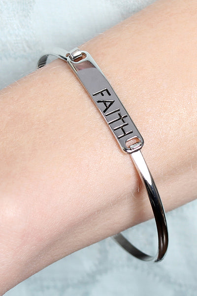 FAITH HINGE PLATE BRACELET