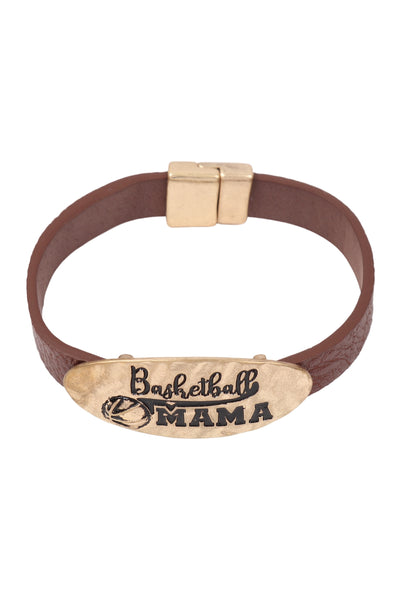 BASKETBALL MAMA MAGNETIC STRAP BRACELET