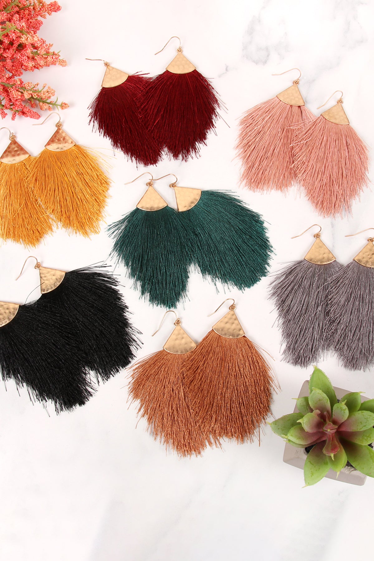 TASSEL DROP EARRINGS