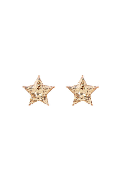 STAR GLITTER EPOXY STUD EARRINGS