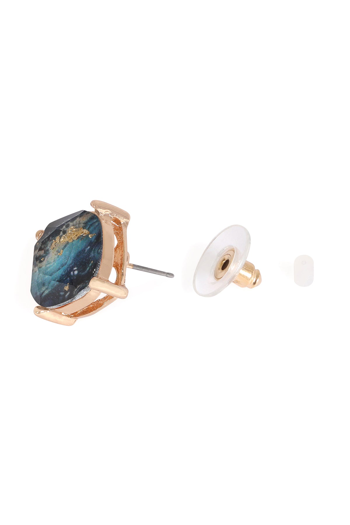 MARBLE EPOXY STUD EARRINGS