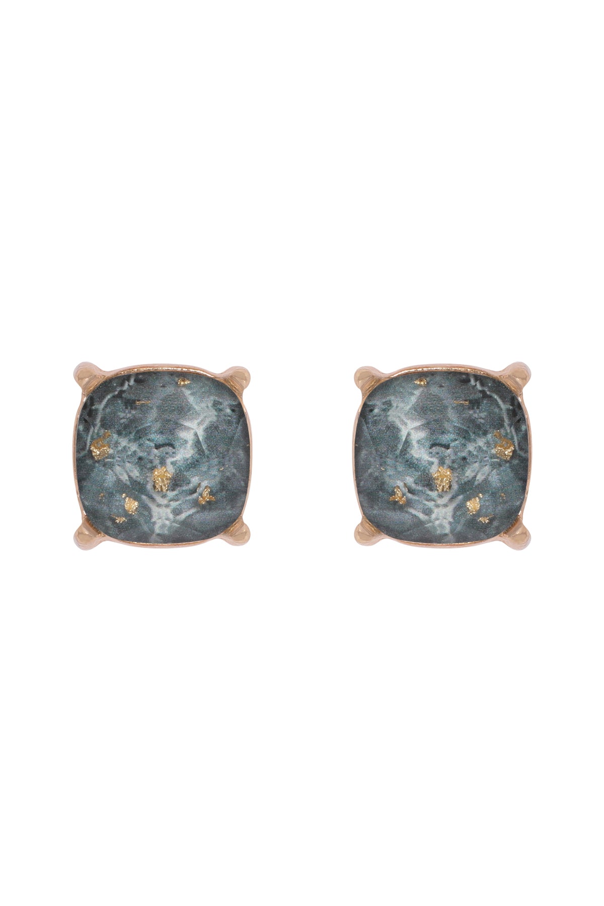 MARBLE EPOXY STUD EARRINGS