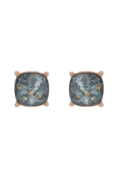 MARBLE EPOXY STUD EARRINGS