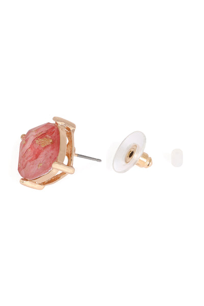 MARBLE EPOXY STUD EARRINGS