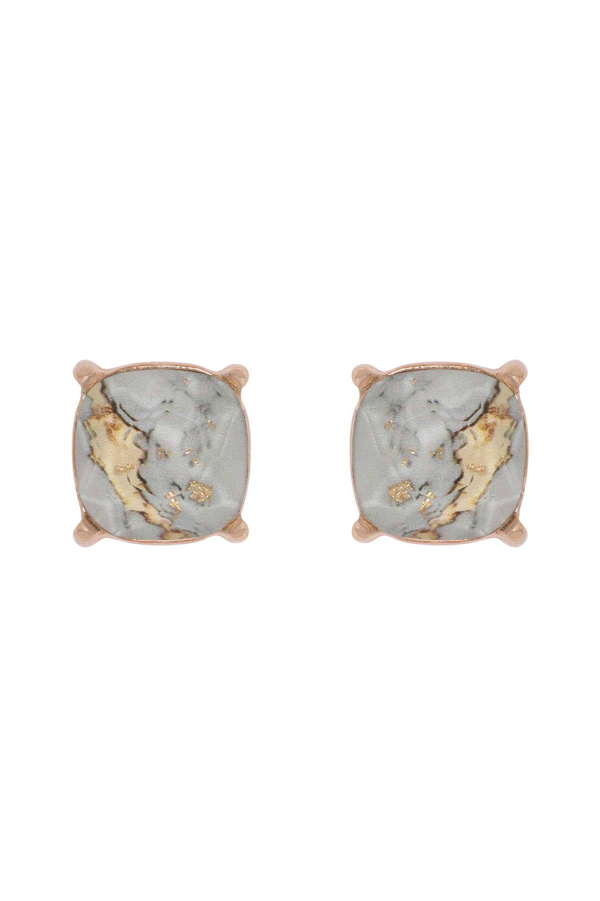 MARBLE EPOXY STUD EARRINGS