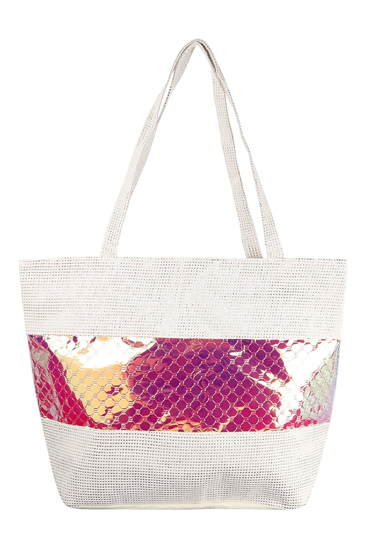 GLOSSY PATTERN FASHION TOTE BAG