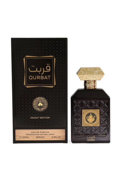QURBAT KNIGHT EDITION SPRAY PERFUME EAU DE PARFUM FOR MEN AND WOMEN - 100ML/3.4FL.OZ.