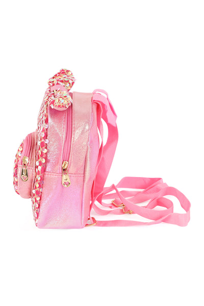 CUTE RIBBON GLITTER KIDS BACKPACK