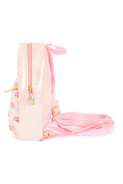 CUTE RAINBOW GLITTER KIDS BACKPACK