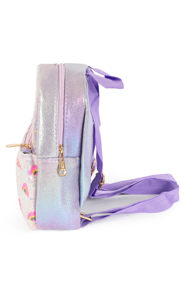 CUTE RAINBOW GLITTER KIDS BACKPACK