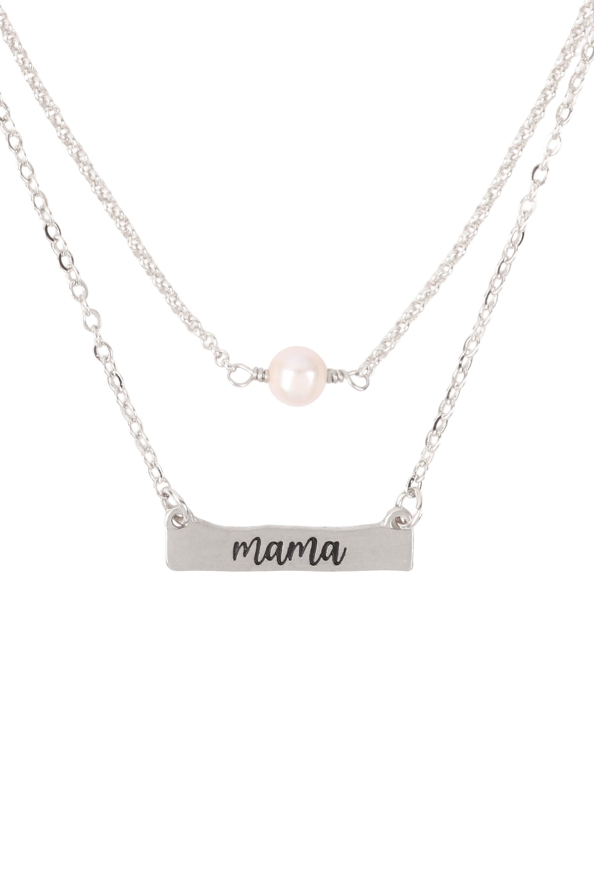 "MAMA" INSPIRATIONAL PEARL 3 SET NECKLACE