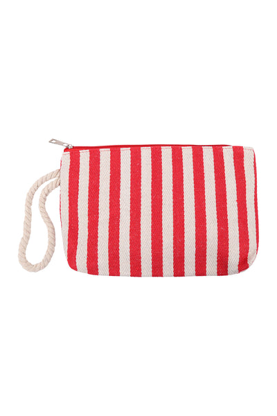 STRIPE RED POUCH