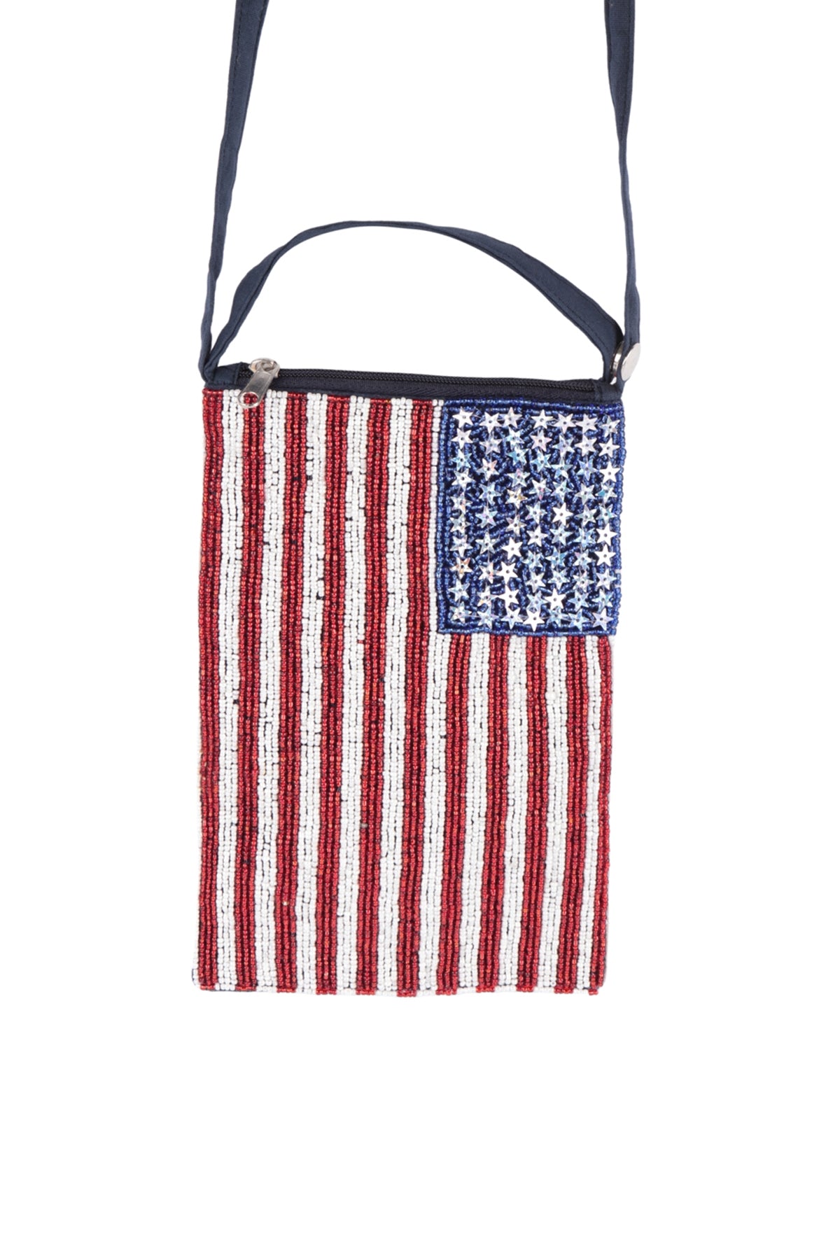 AMERICAN ACCENT SEED BEADS CROSSBODY BAG