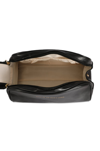 COSMETIC LEATHER POUCH BAG