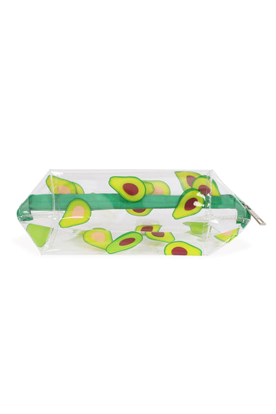 TRANSPARENT PRINTED COSMETIC POUCH