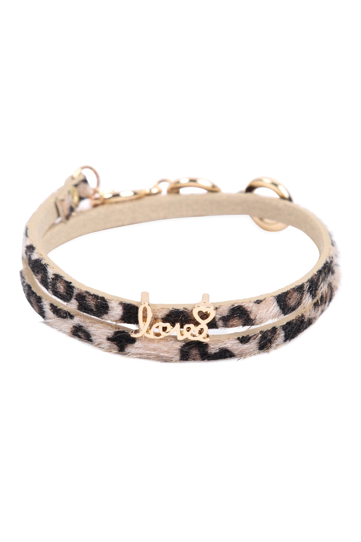 LOVE ANIMAL SKIN WRAP BRACELET