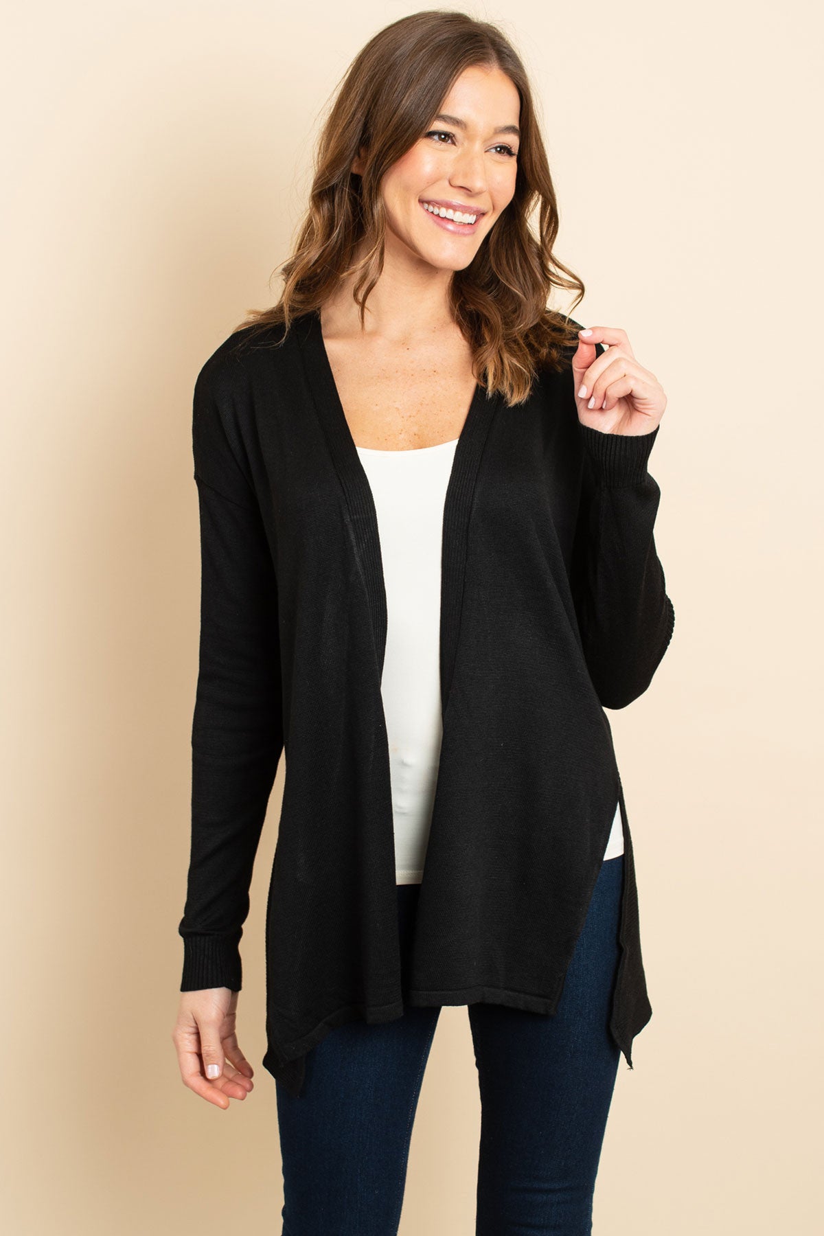 BLACK CARDIGAN 2-2-2