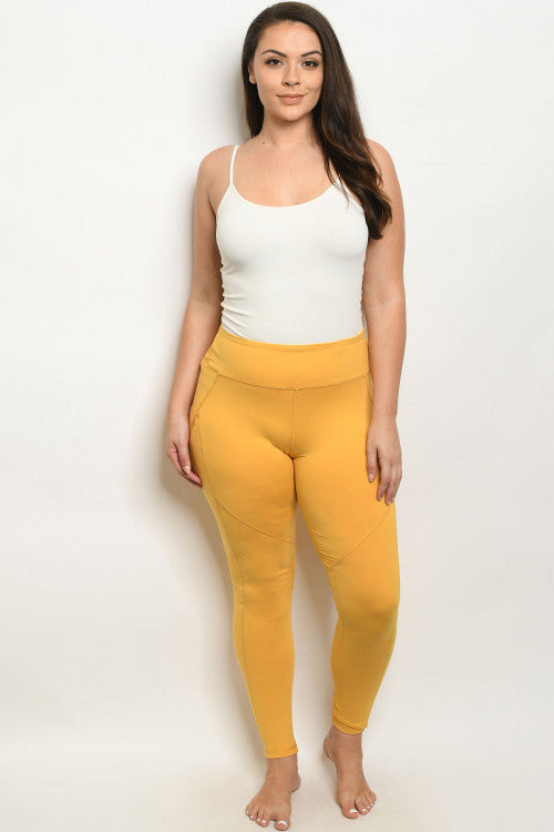 L1031X-PLUS SIZE LEGGINGS YOGA PANTS 1-2-3-1