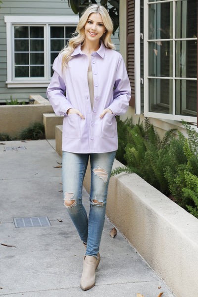 BUTTON DOWN LONG SLEEVE TOP 2-2-2