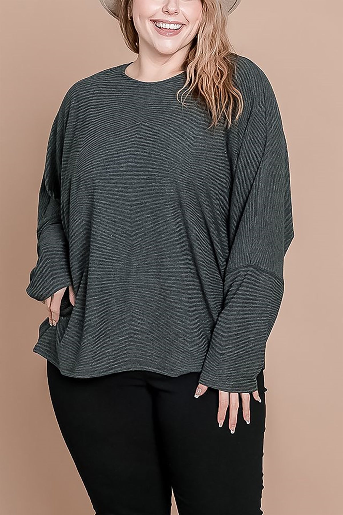 STRIPE LONG SLEEVE TOP 2-2-2-2 (NOW $4.00 ONLY!)