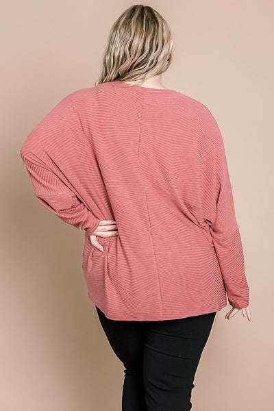 PLUS SIZE STRIPE TOP 2-2-2 (NOW $5.00 ONLY!)