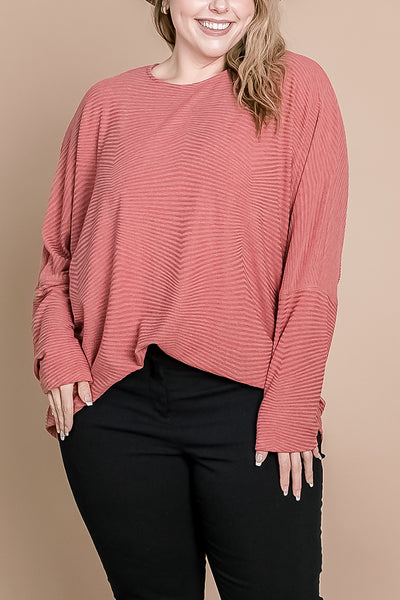 PLUS SIZE STRIPE TOP 2-2-2 (NOW $5.00 ONLY!)