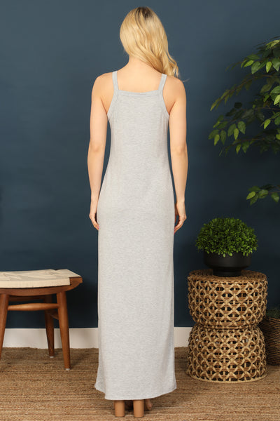 H. GREY SPAGHETTI STRAP MAXI DRESS 2-2-2-2