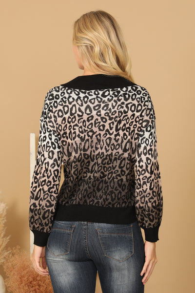 LEOPARD PRINT COLOR GRADIENT TOP 3-3