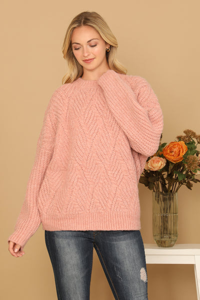 KNIT PATTERN SWEATER 3-3