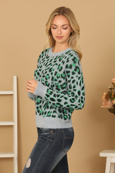 LEOPARD KNITTED SWEATER 3-3