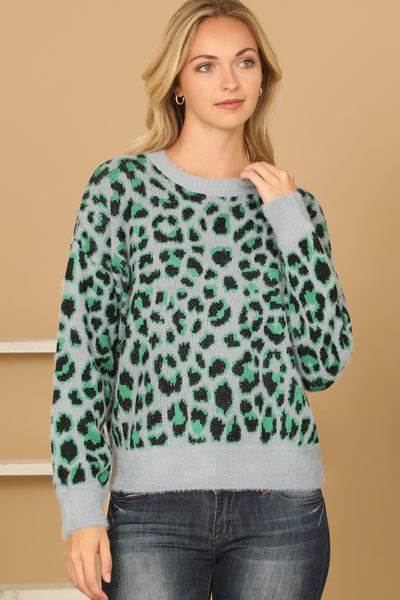 LEOPARD KNITTED SWEATER 3-3