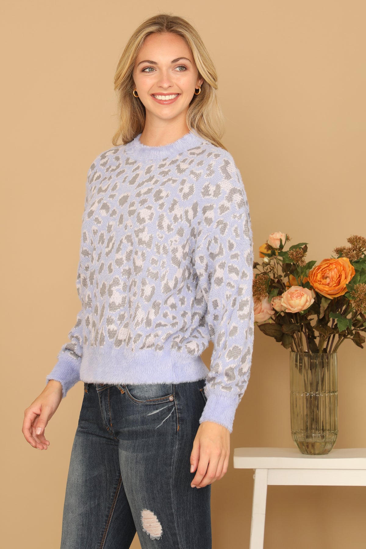 LEOPARD KNITTED SWEATER 3-3