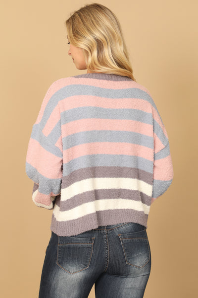 BLUE ROSE STRIPES WOOL SWEATER 2-2-2