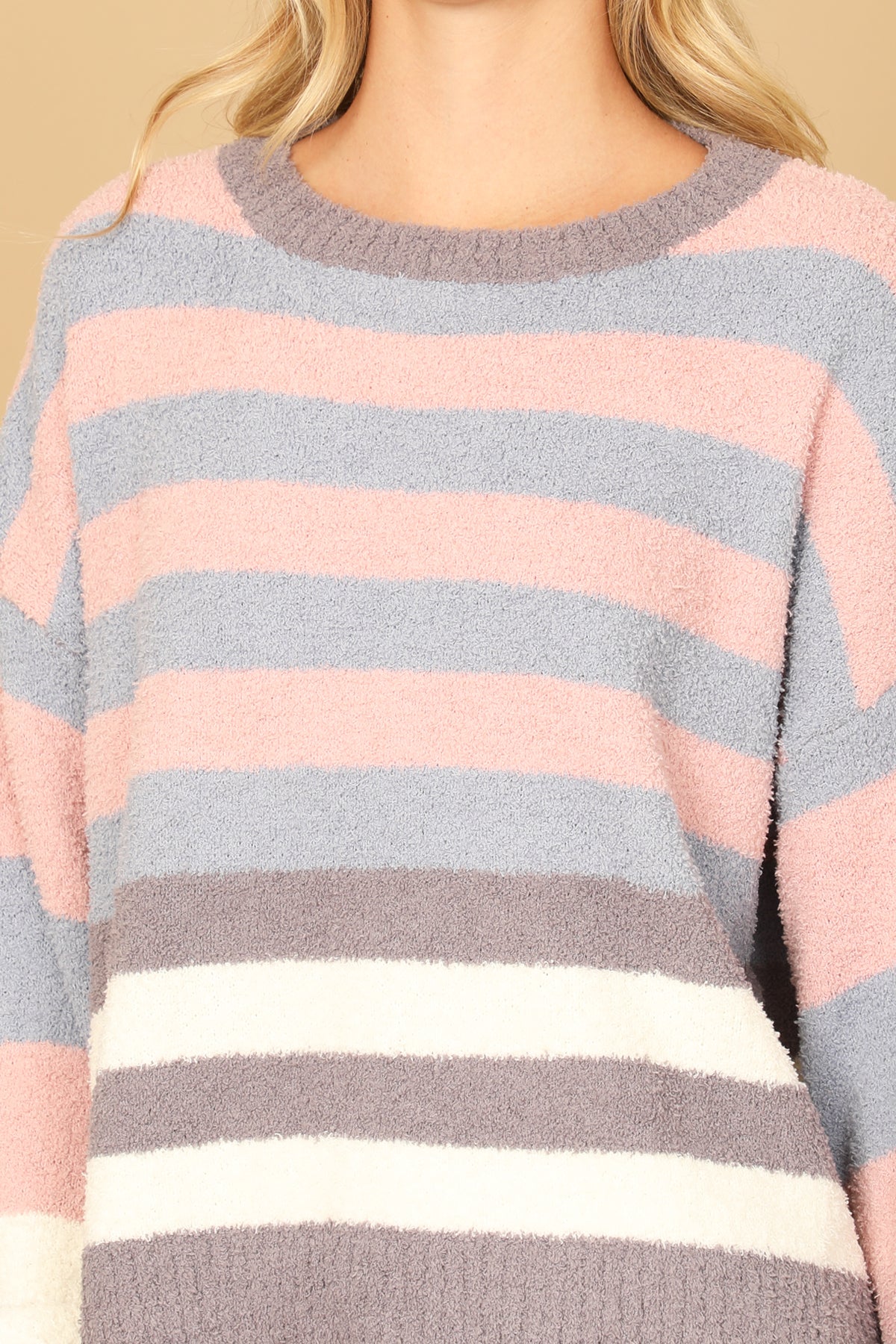 BLUE ROSE STRIPES WOOL SWEATER 2-2-2