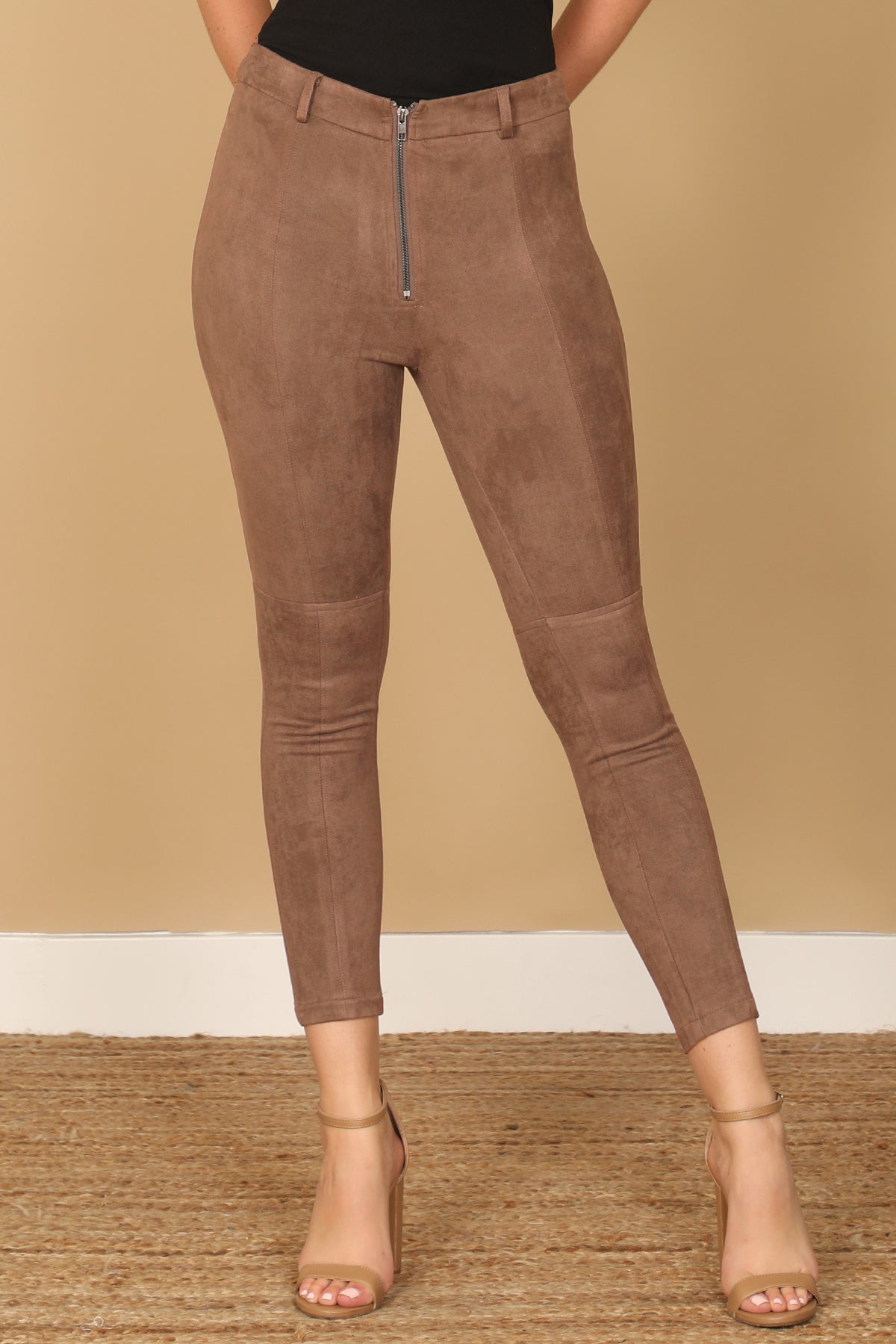 ZIP UP SKINNY PANTS 2-2-1