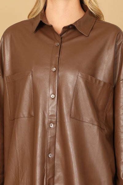 LONG SLEEVE LEATHER TOP 3-2