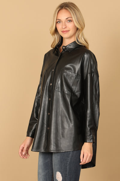 LONG SLEEVE LEATHER TOP 3-2