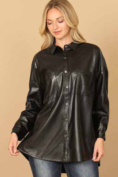 LONG SLEEVE LEATHER TOP 3-2