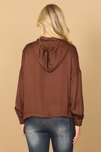 HOODED DRAWSTRING TOP 2-2-1