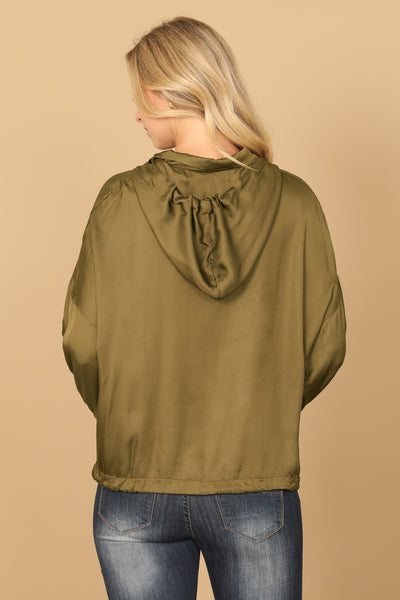 HOODED DRAWSTRING TOP 2-2-1