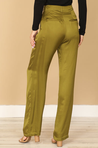 SATINY STRAIGHT PANTS 2-2-1