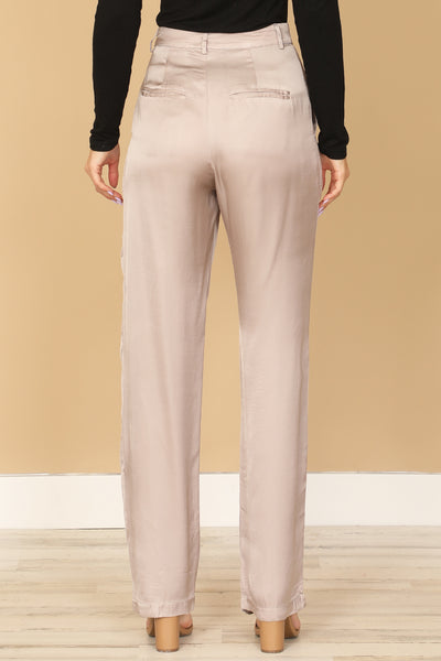 SATINY STRAIGHT PANTS 2-2-1