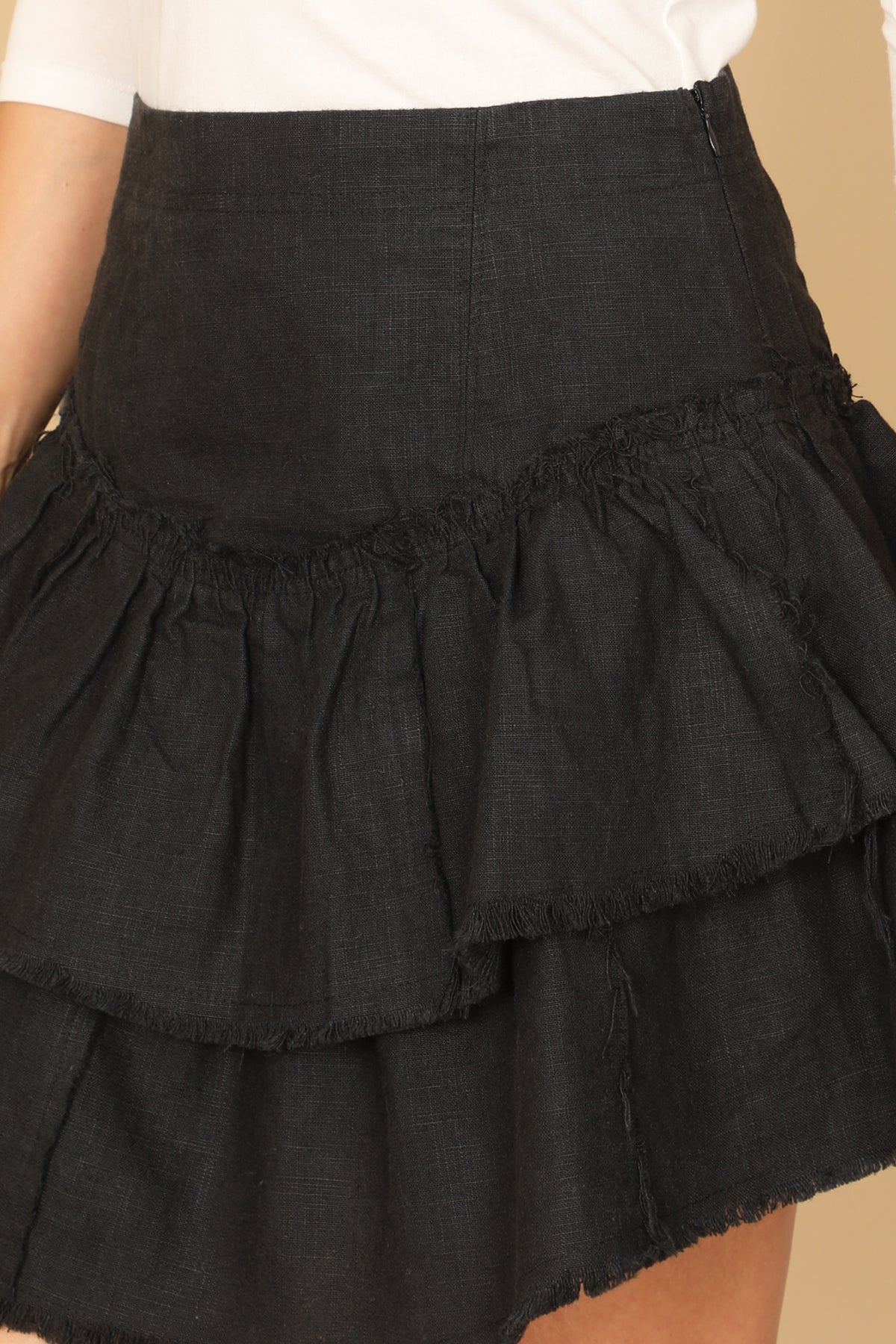 LAYERED HEM SKIRT 2-2-1