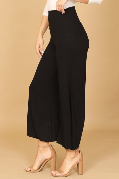 BLACK WIDE LEG PANTS 2-2-1