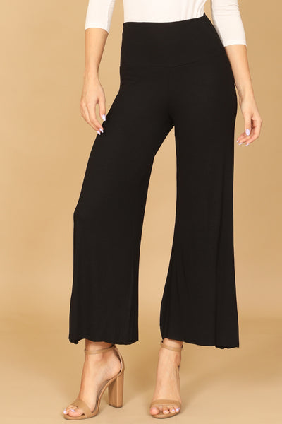 BLACK WIDE LEG PANTS 2-2-1