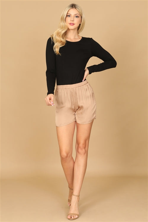 S06131-SATINY SHORT 2-2-1