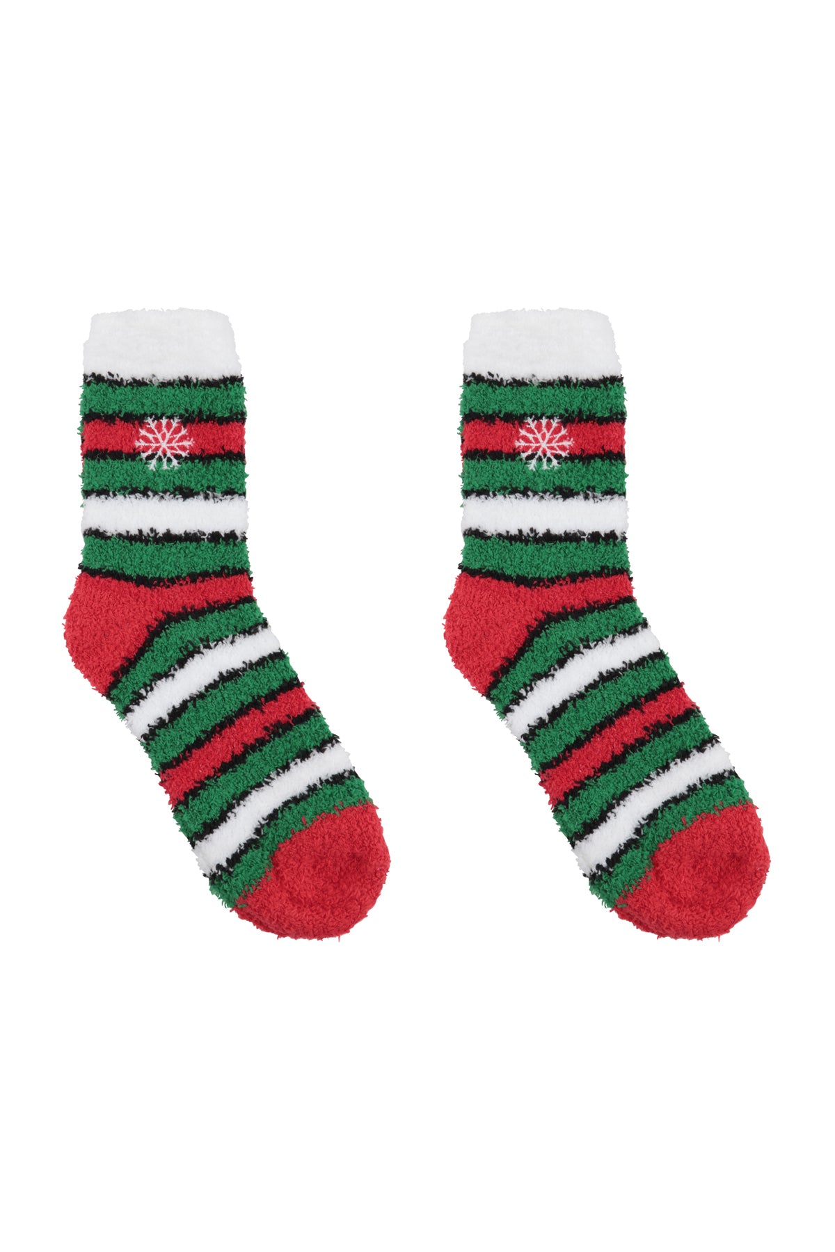 CHRISTMAS HOLIDAY PLUSH ASSORTED SOCKS ( 4 DESIGN 3 PAIRS EACH )