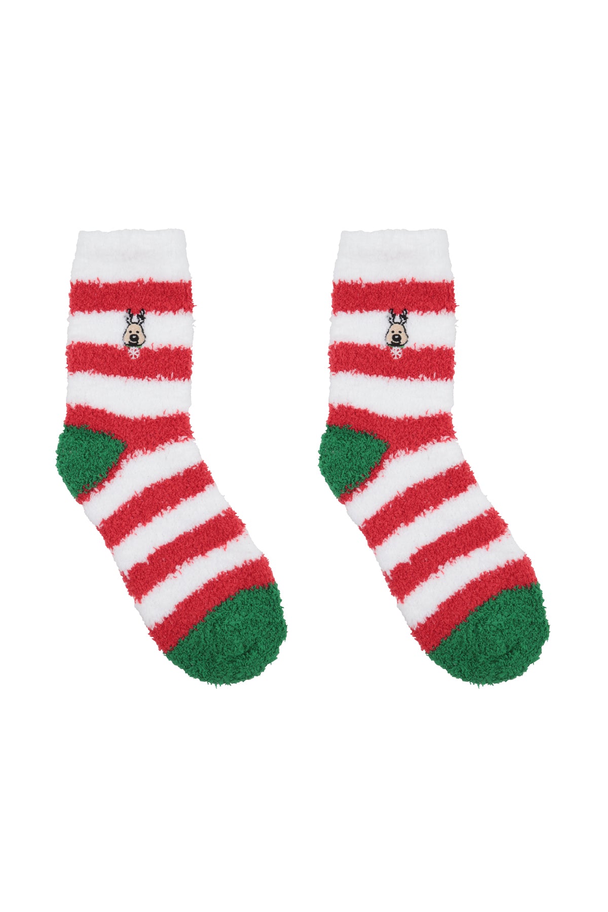 CHRISTMAS HOLIDAY PLUSH ASSORTED SOCKS ( 4 DESIGN 3 PAIRS EACH )